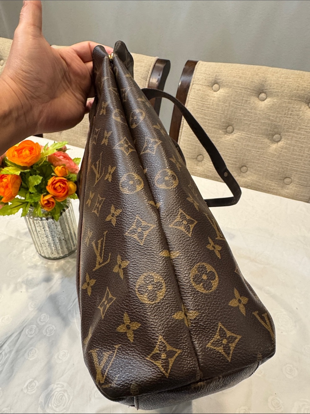 Authentic Louis Vuitton Monogram Canvas Cabas Beaubourg Tote Bag - Picture 5 of 14